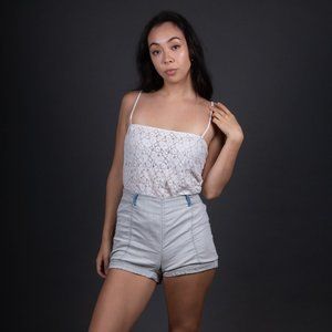 Sheer floral lace cami